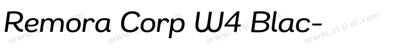 Remora Corp W4 Blac字体转换